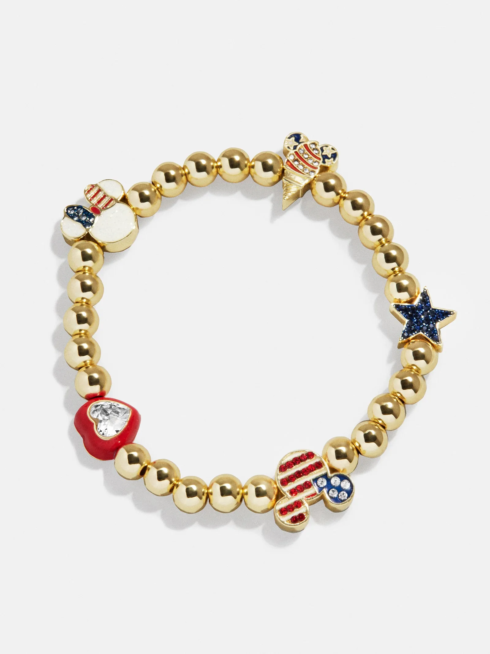 Disney Mickey Mouse Americana Charm Bracelet - Red, White, & Blue sold by BaubleBar