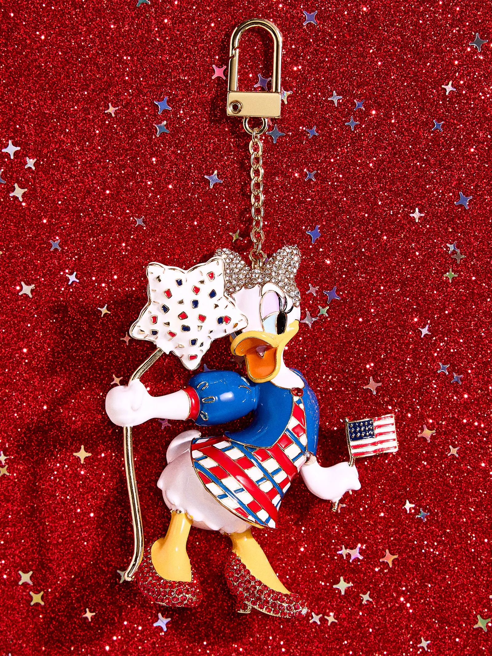 Disney Daisy Duck Americana Bag Charm - Daisy Duck sold by BaubleBar