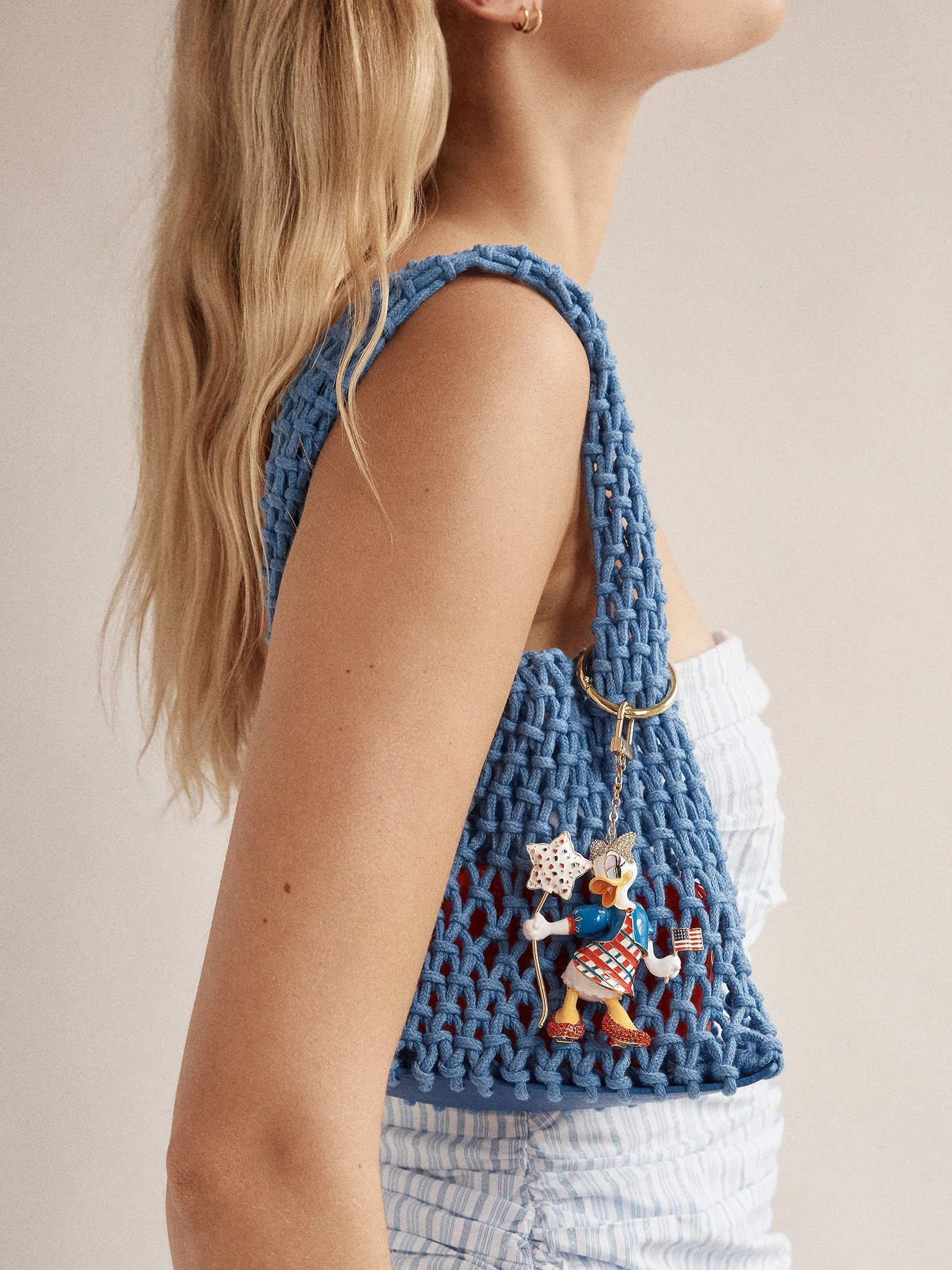 Disney Daisy Duck Americana Bag Charm - Daisy Duck sold by BaubleBar product image thumbnail 2