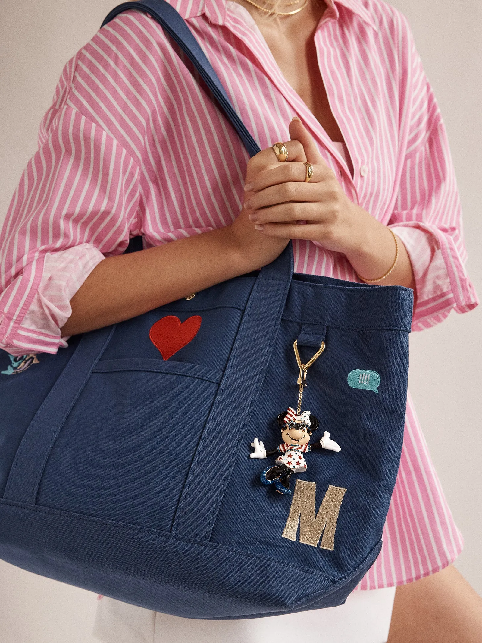 Disney Minnie Mouse Americana Bag Charm - Minnie Mouse sold by BaubleBar product image thumbnail 2