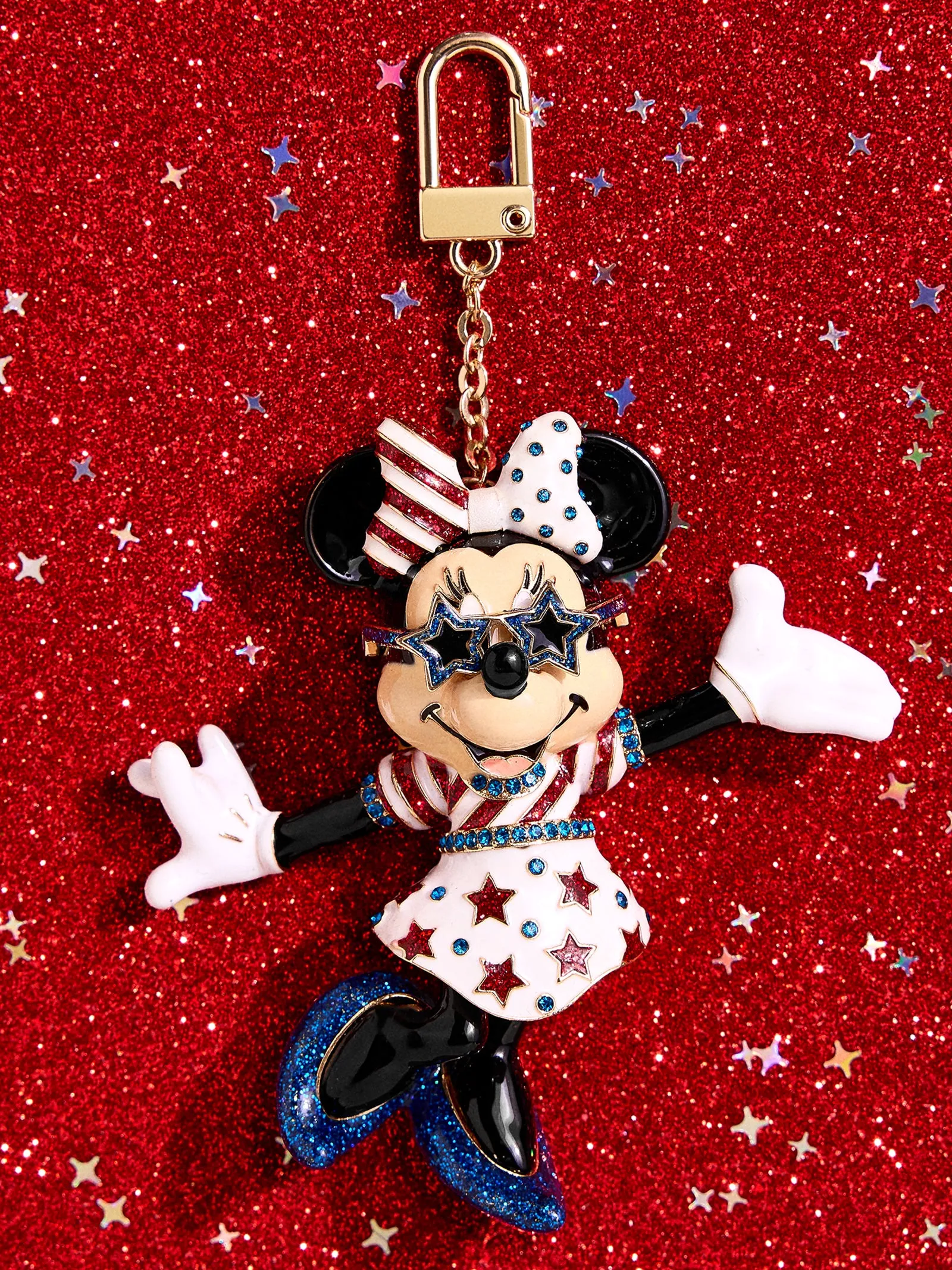 Disney Minnie Mouse Americana Bag Charm - Minnie Mouse sold by BaubleBar