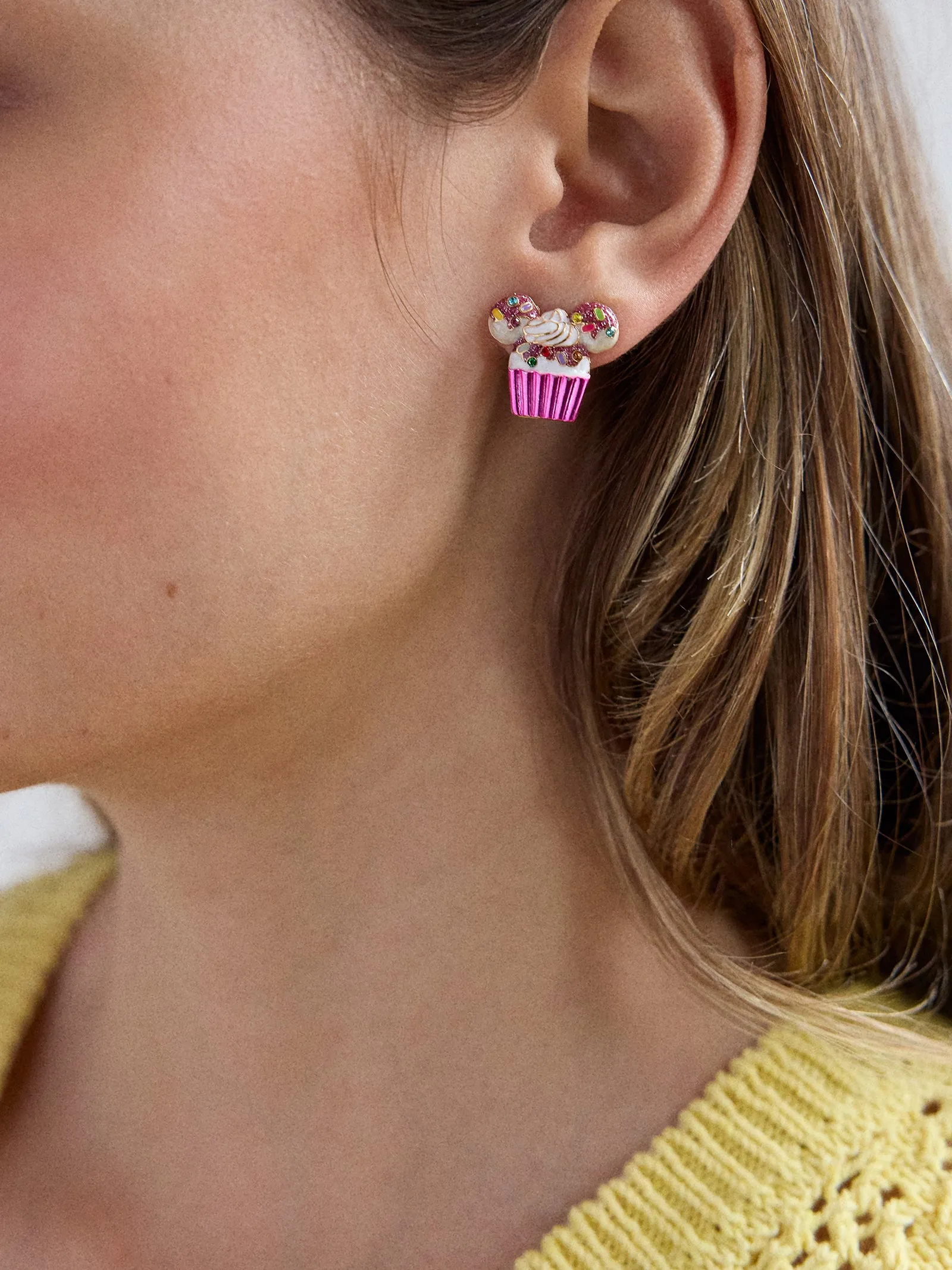 Disney Mickey Mouse Cupcake Earrings - Disney Cupcake Earrings sold by BaubleBar product image thumbnail 2