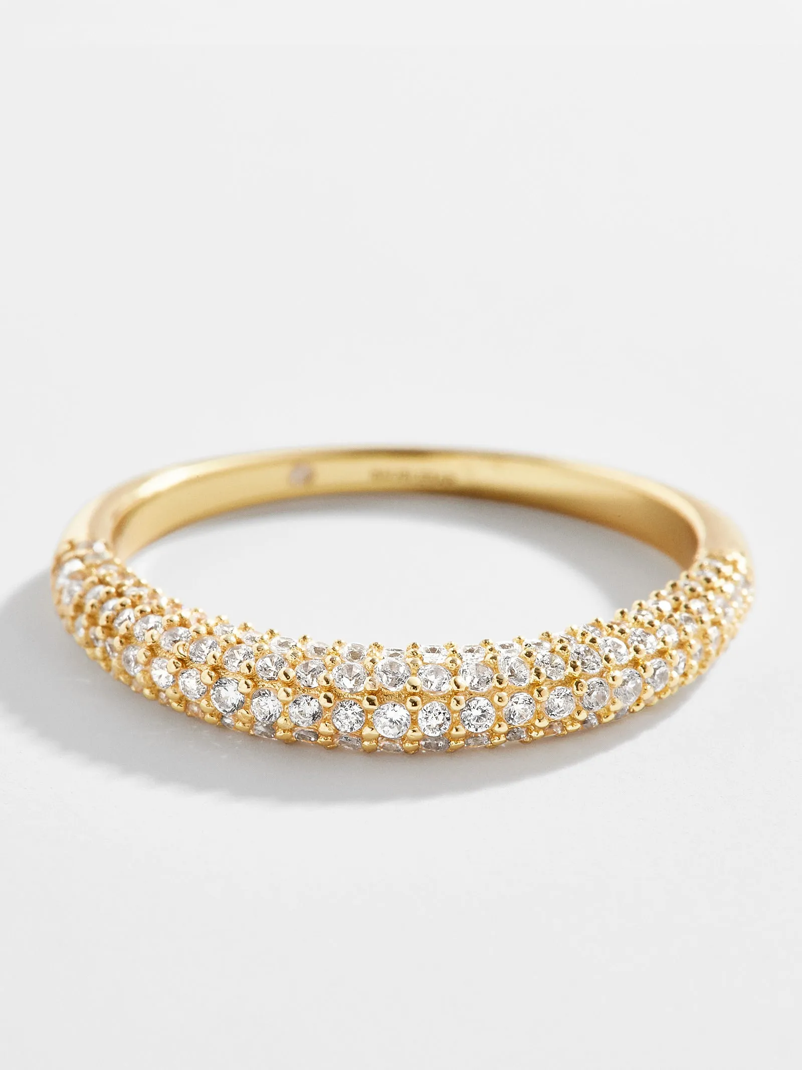 Pavé Maro 18K Gold Ring - Gold/Pavé sold by BaubleBar