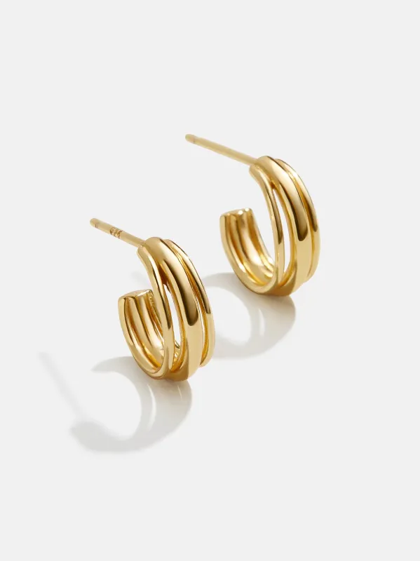 Morgan 18K Gold Earrings - Gold sold by BaubleBar