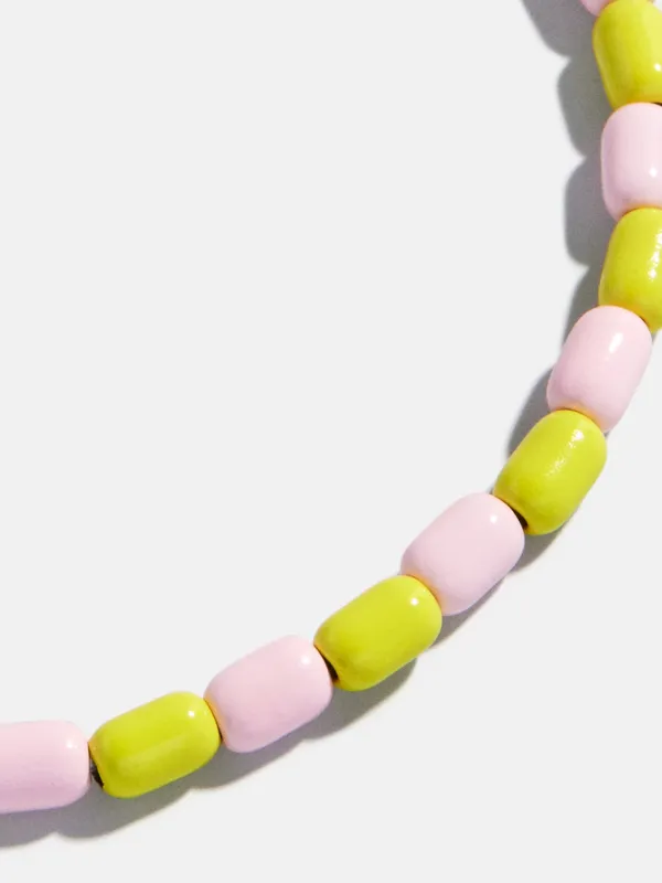 Brighten Up Enamel Beaded Bracelet - Pink Lemonade sold by BaubleBar