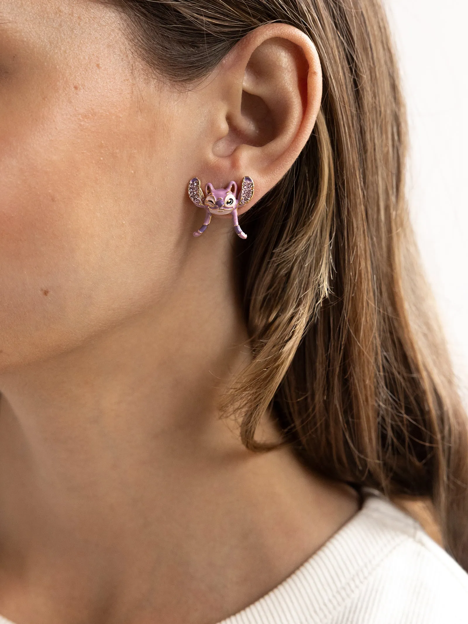 Disney Stitch and Angel Earring Set - Blue/Pink sold by BaubleBar product image thumbnail 3