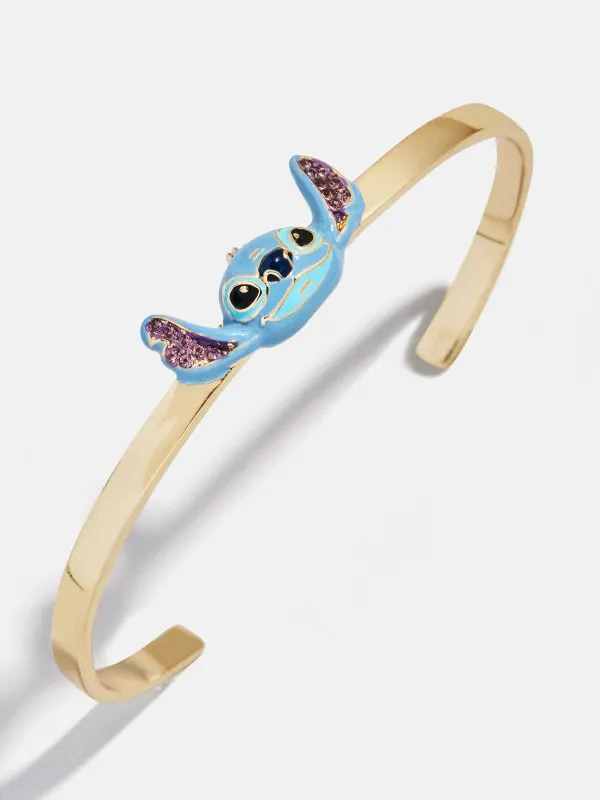 Disney Stitch Cuff Bracelet - Gold/Blue sold by BaubleBar