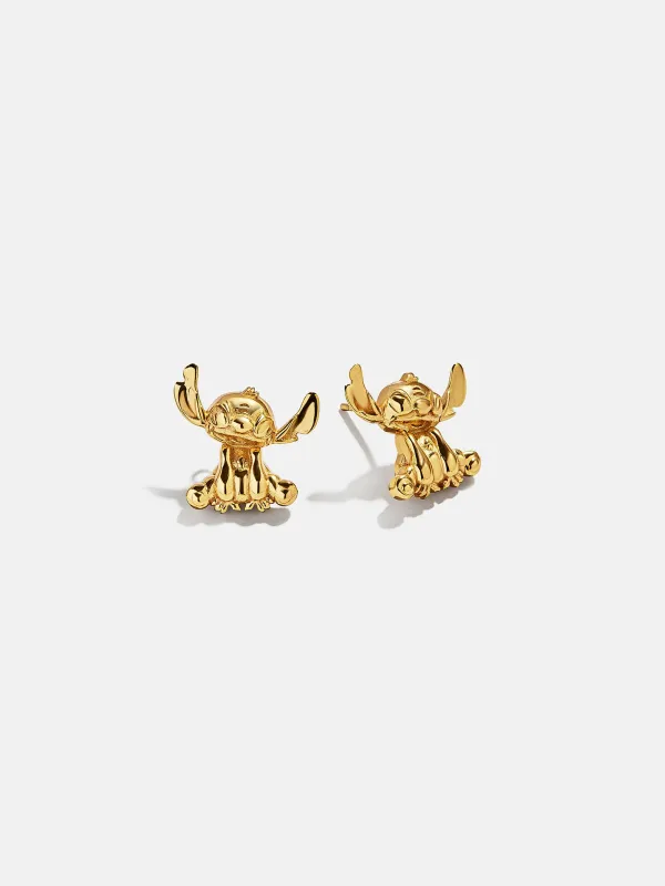 Disney Stitch 18K Gold Plated Sterling Silver Earrings - Gold sold by BaubleBar