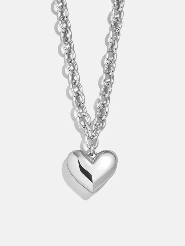 Millie Mini Bubble Heart Necklace - Silver sold by BaubleBar