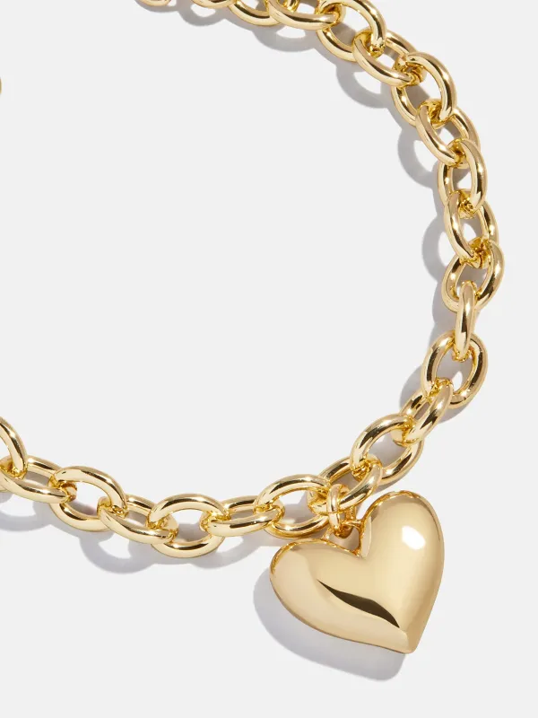 Millie Bubble Heart Bracelet - Gold sold by BaubleBar