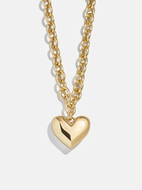 Millie Mini Bubble Heart Necklace - Gold sold by BaubleBar