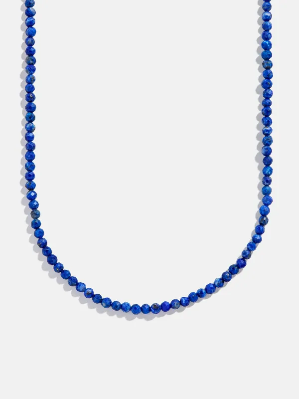 Semi-Precious Cluster Charm Necklace  Chain - Lapis sold by BaubleBar