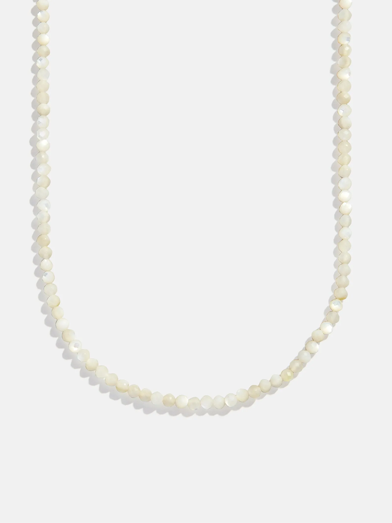 Semi-Precious Cluster Charm Necklace Chain - Mother of Pearl sold by BaubleBar