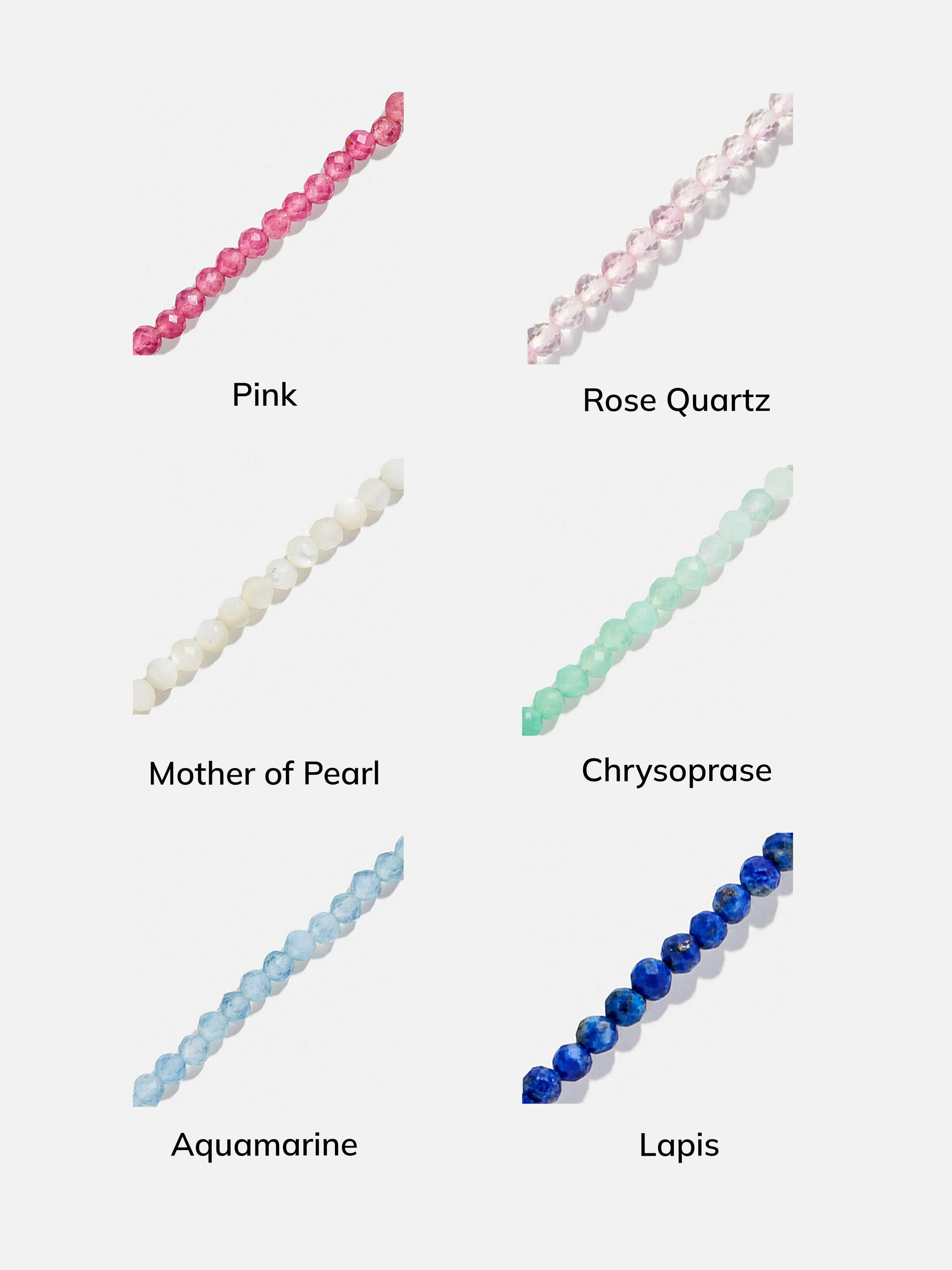 Semi-Precious Cluster Charm Necklace Chain - Mother of Pearl sold by BaubleBar product image thumbnail 4