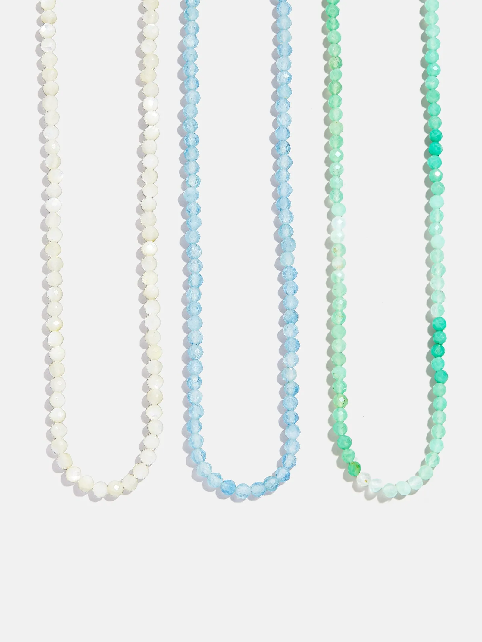 Semi-Precious Cluster Charm Necklace Chain - Aquamarine sold by BaubleBar