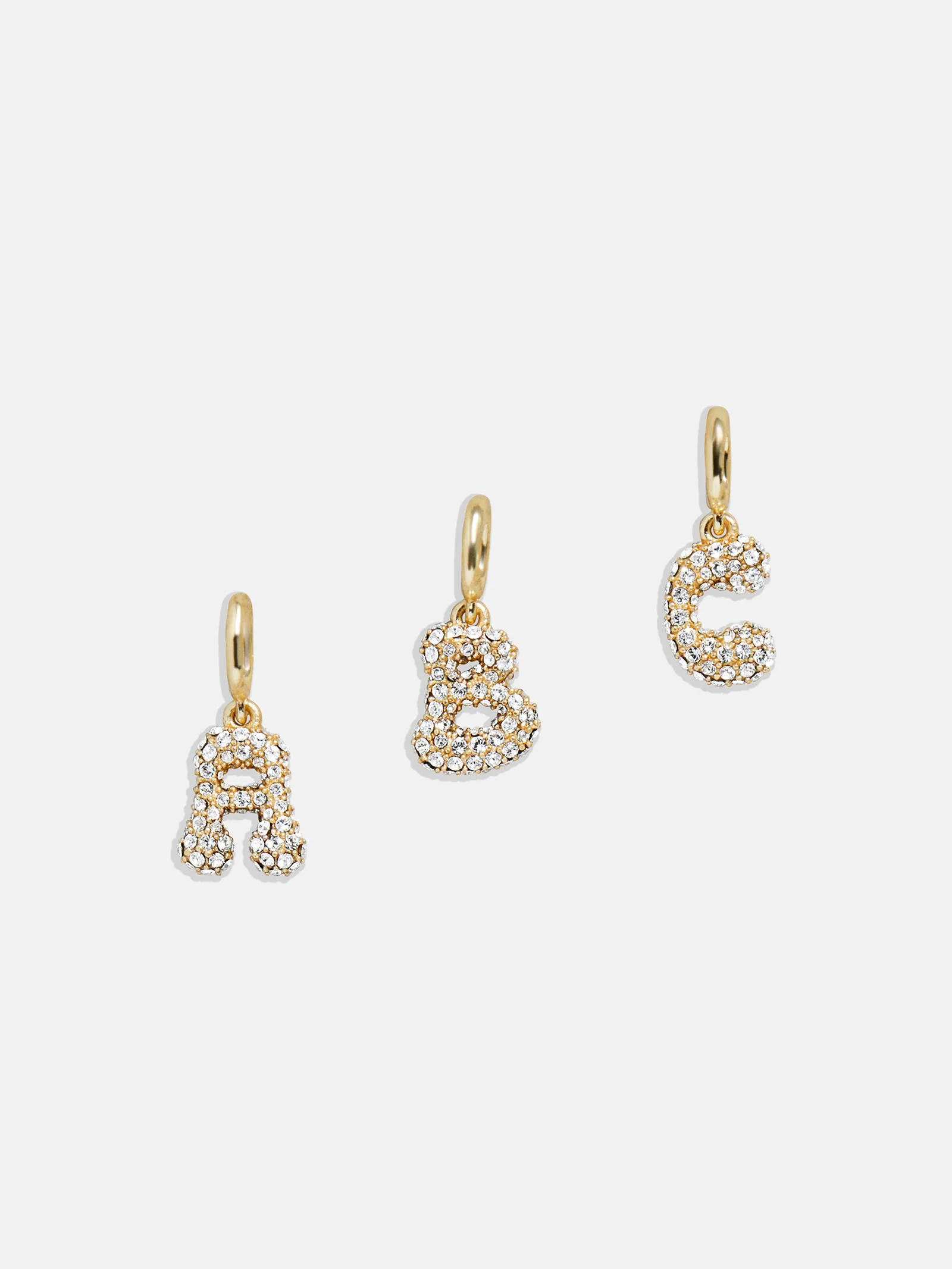 Pavé Bubble Initial Cluster Charm - A sold by BaubleBar