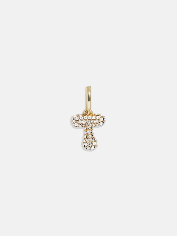 Pavé Bubble Initial Cluster Charm - T sold by BaubleBar