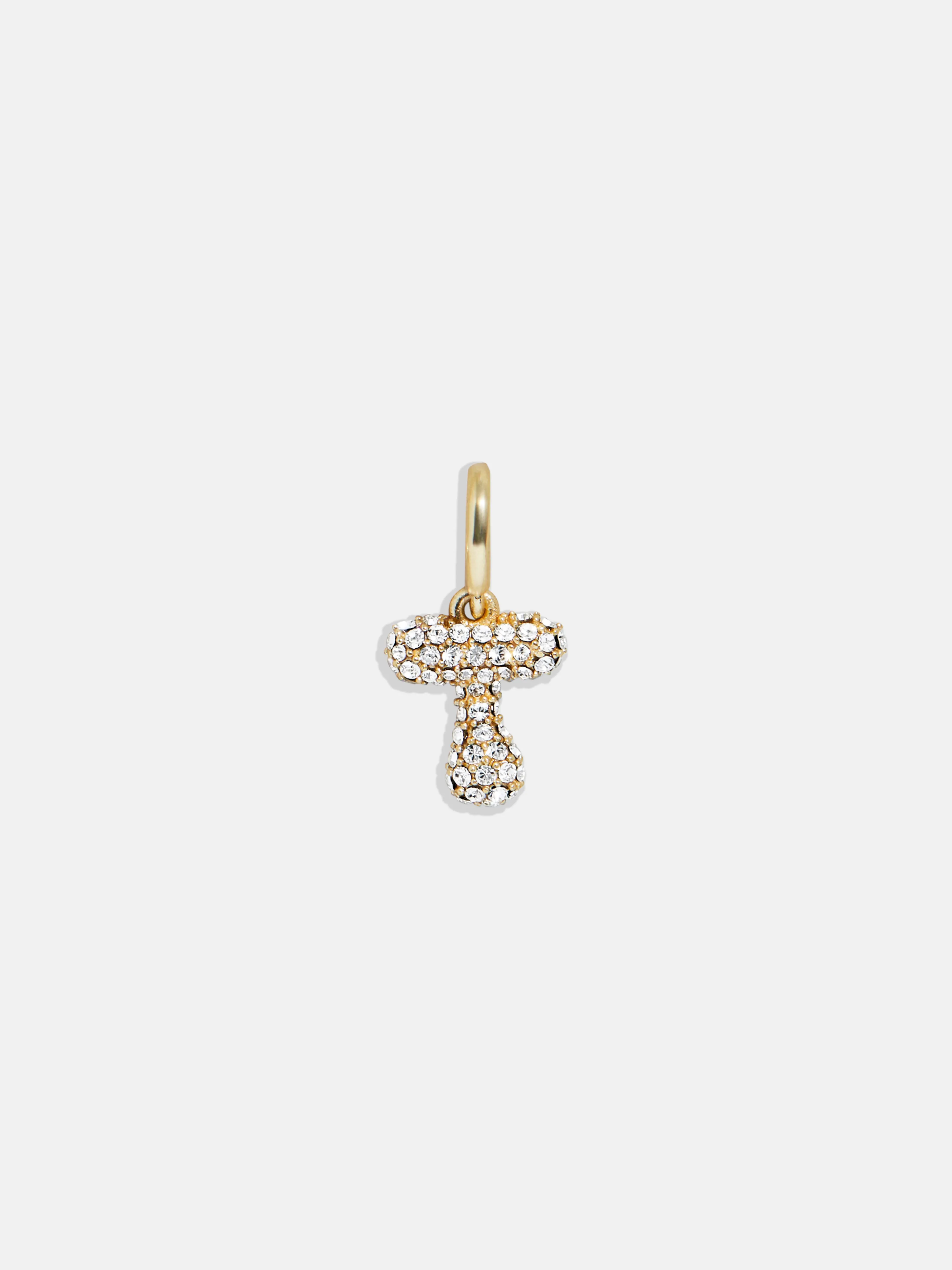 Pavé Bubble Initial Cluster Charm - T sold by BaubleBar