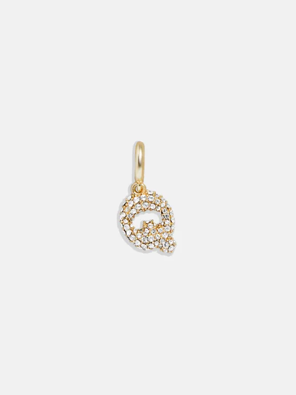 Pavé Bubble Initial Cluster Charm - Q sold by BaubleBar