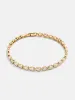 Amanda 18K Gold Tennis Bracelet - Pear Bezel sold by BaubleBar
