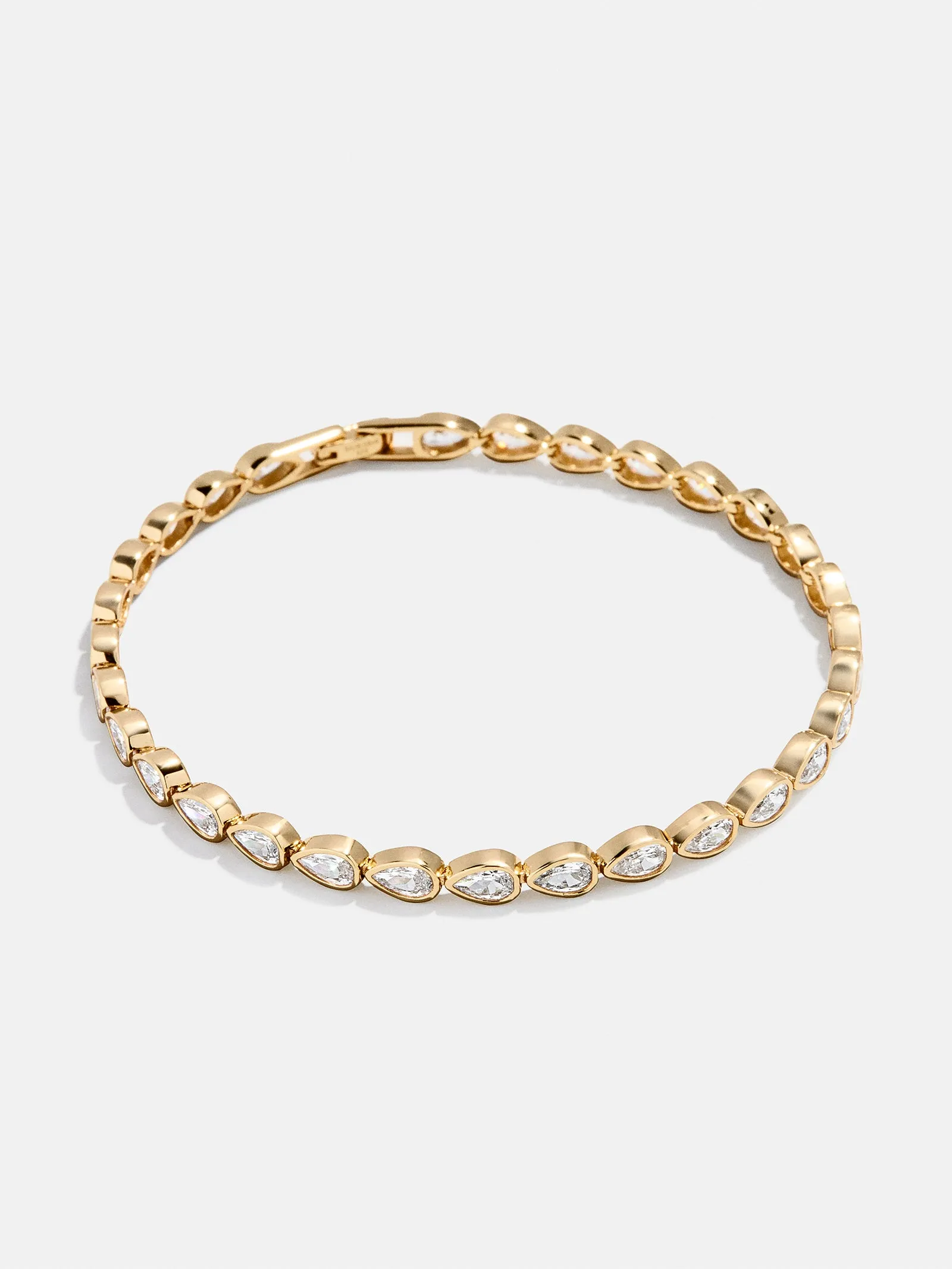 Amanda 18K Gold Tennis Bracelet - Pear Bezel sold by BaubleBar product image thumbnail 3