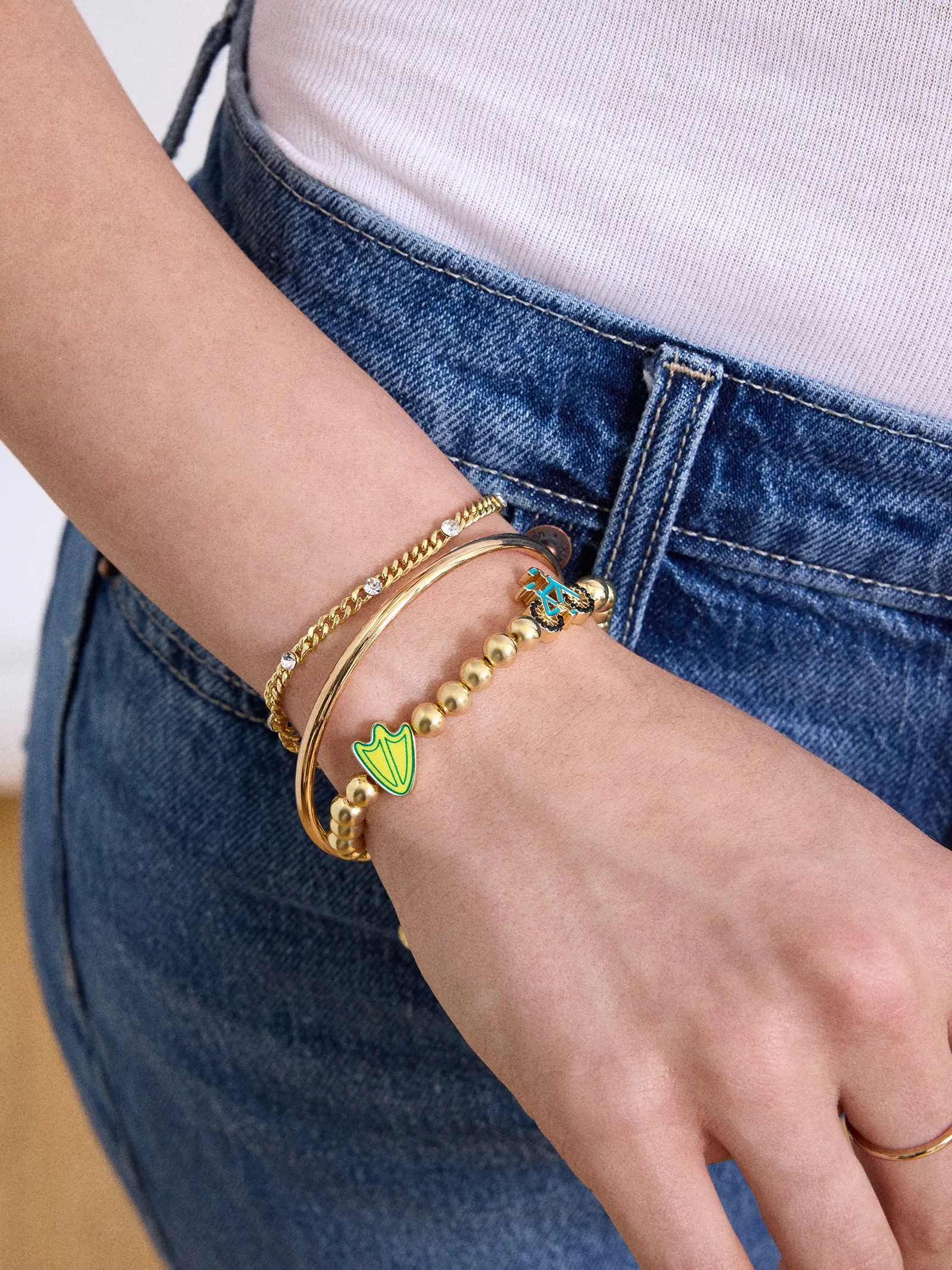 University of Oregon Pisa Bracelet - University of Oregon sold by BaubleBar product image thumbnail 2