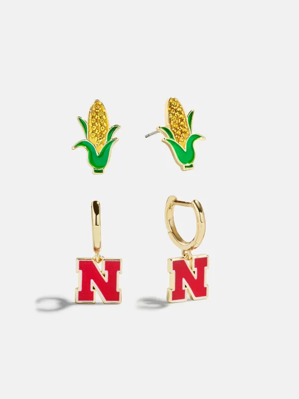 University of Nebraska Earring Set - University of Nebraska sold by BaubleBar