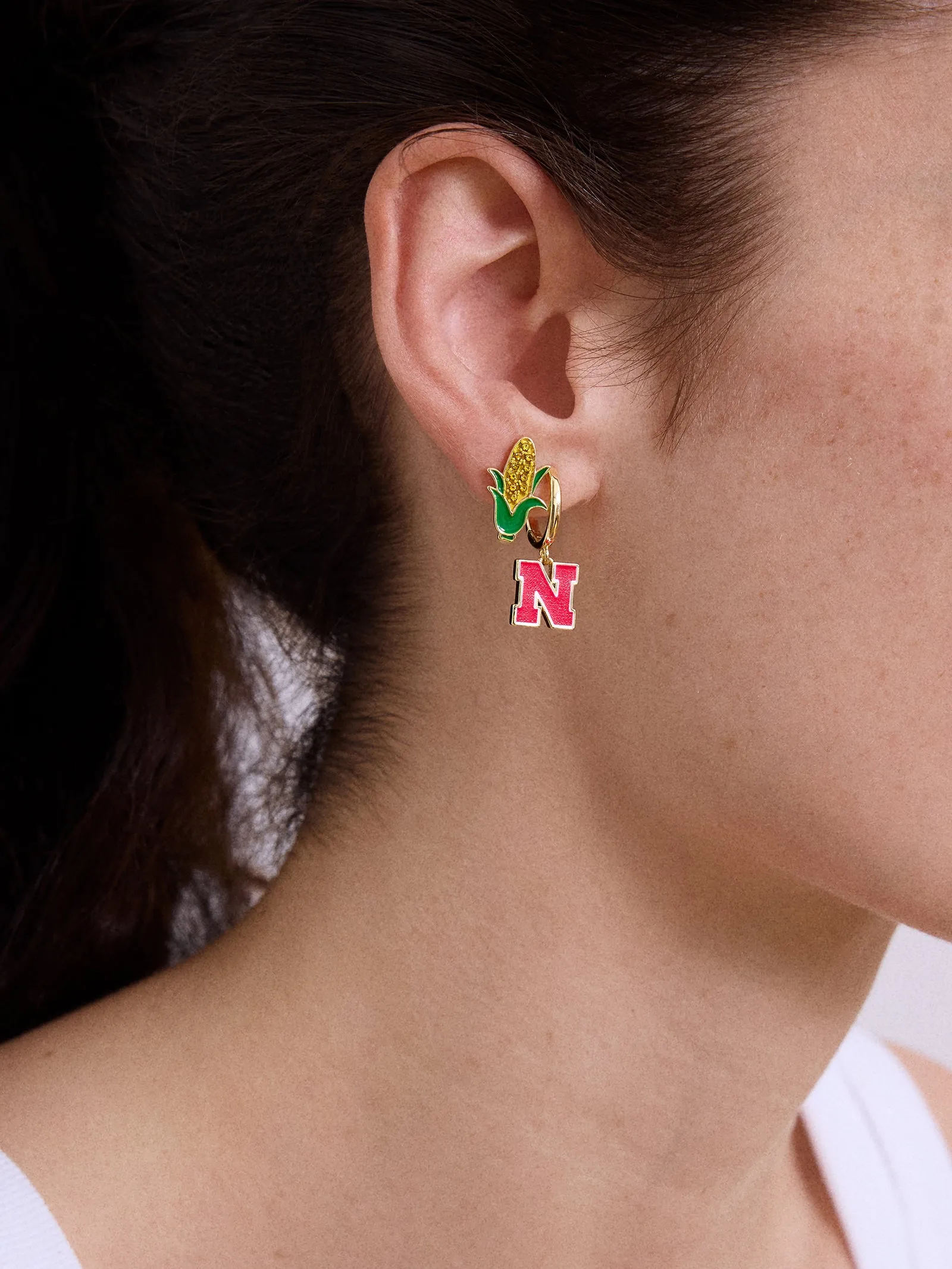 University of Nebraska Earring Set - University of Nebraska sold by BaubleBar product image thumbnail 2