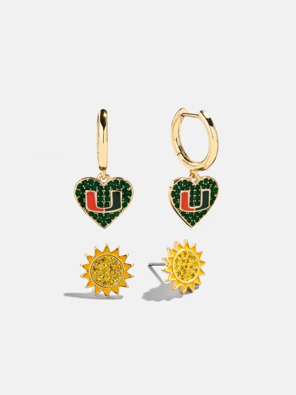 University of Miami Earring Set - University of Miami sold by BaubleBar