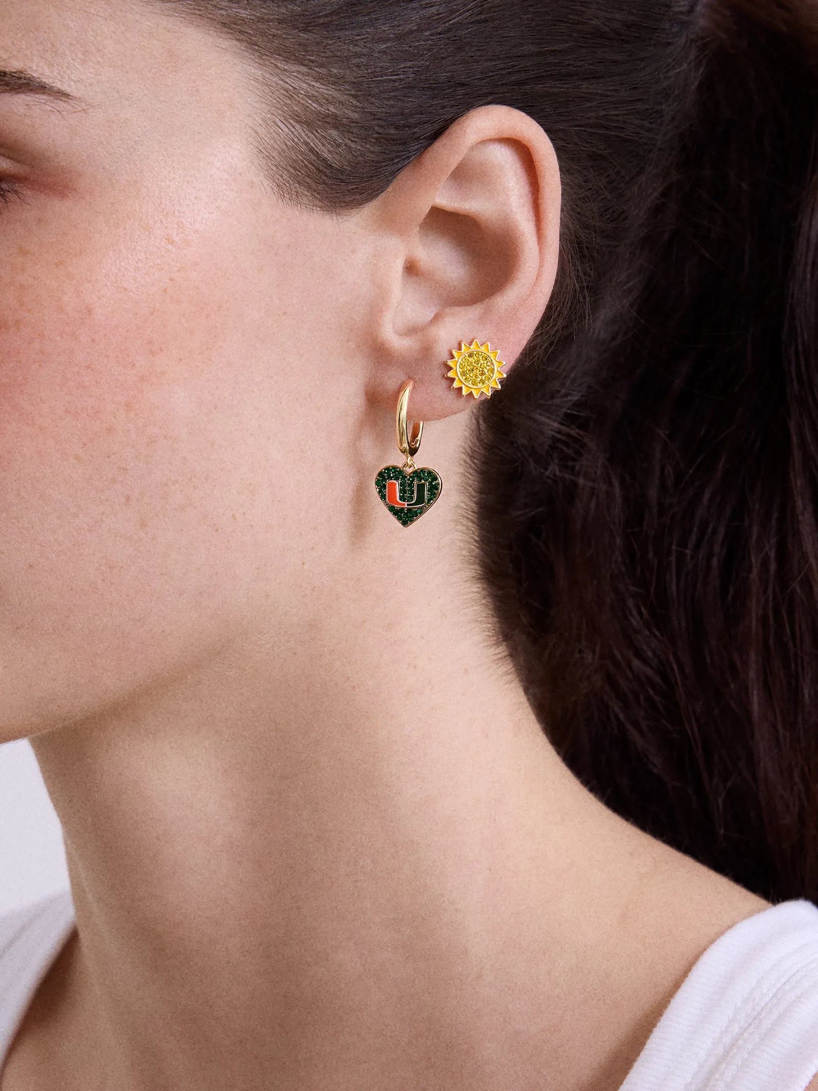 University of Miami Earring Set - University of Miami sold by BaubleBar product image thumbnail 2
