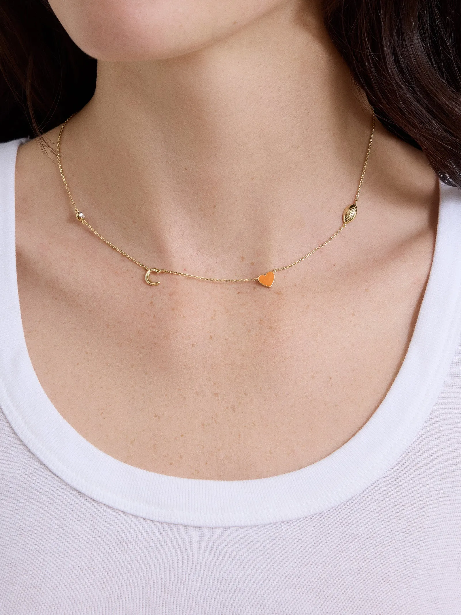 Clemson University Spaced Charm Necklace - Clemson University sold by BaubleBar product image thumbnail 2