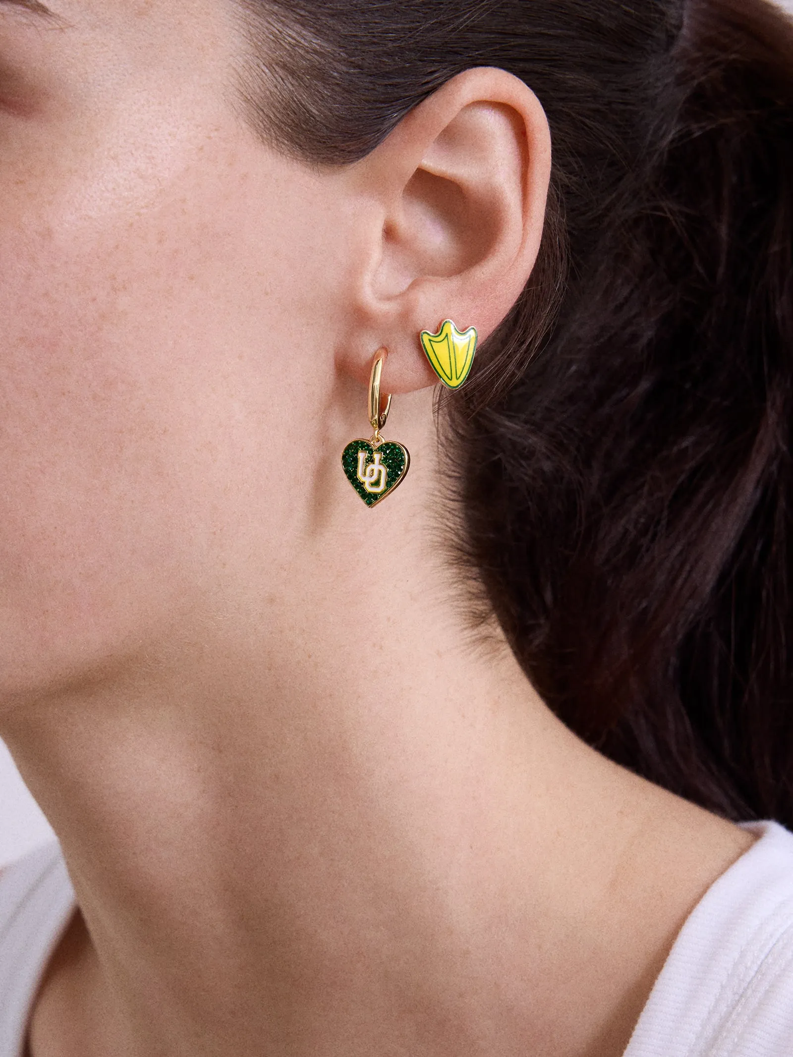 University of Oregon Earring Set - University of Oregon sold by BaubleBar product image thumbnail 2