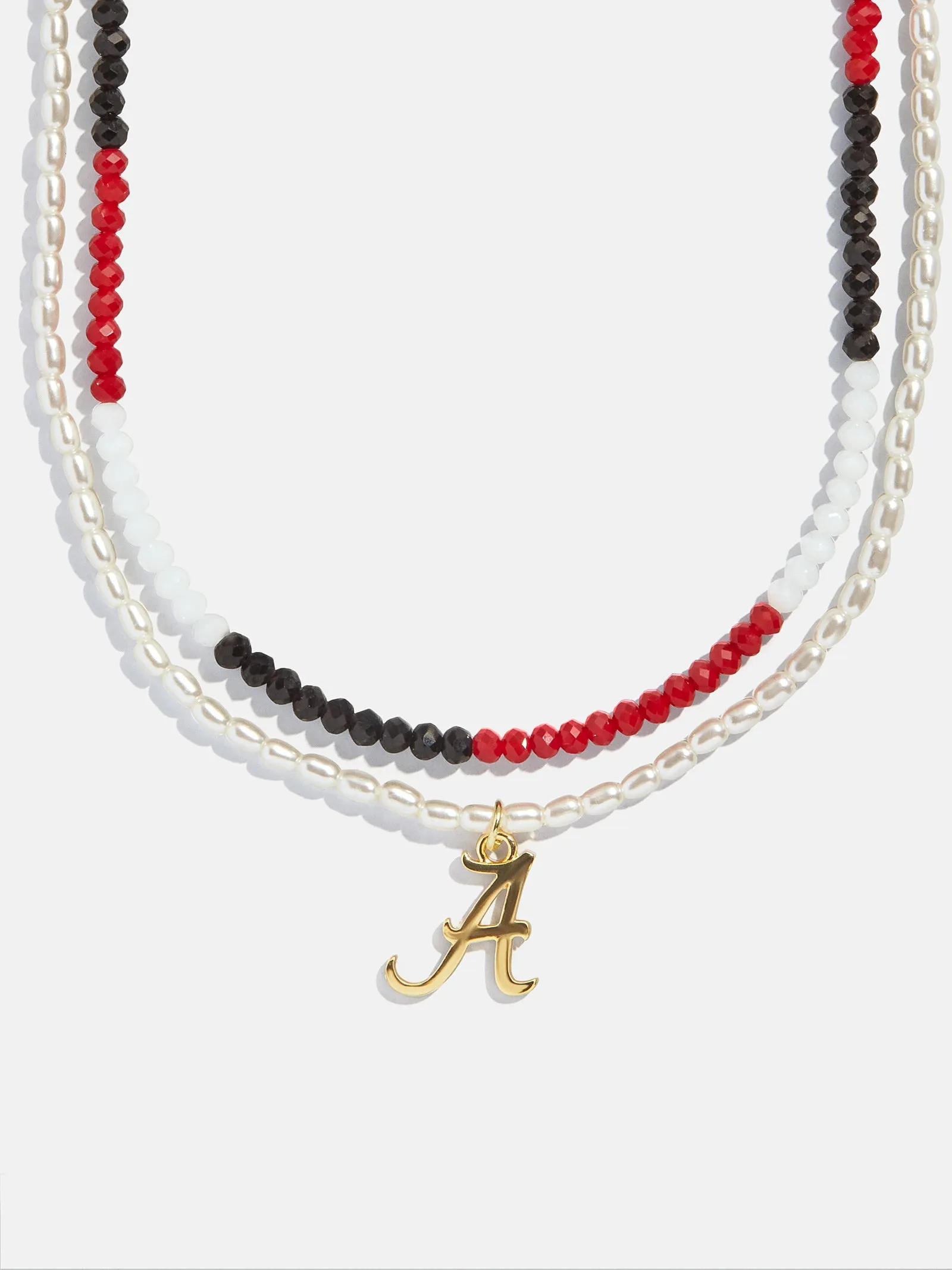 University of Alabama Beaded Logo Necklace Set - University of Alabama sold by BaubleBar