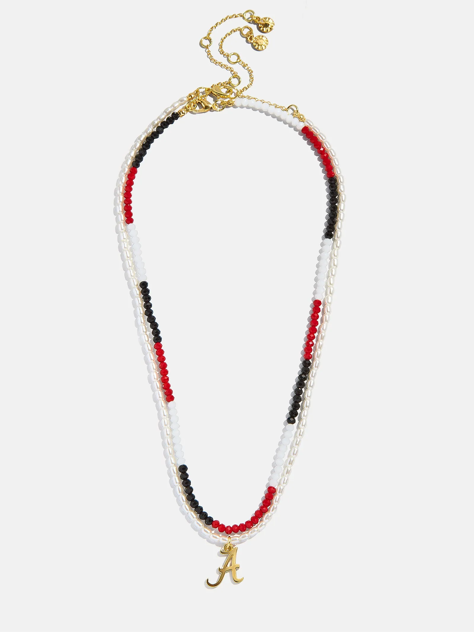 University of Alabama Beaded Logo Necklace Set - University of Alabama sold by BaubleBar product image thumbnail 4