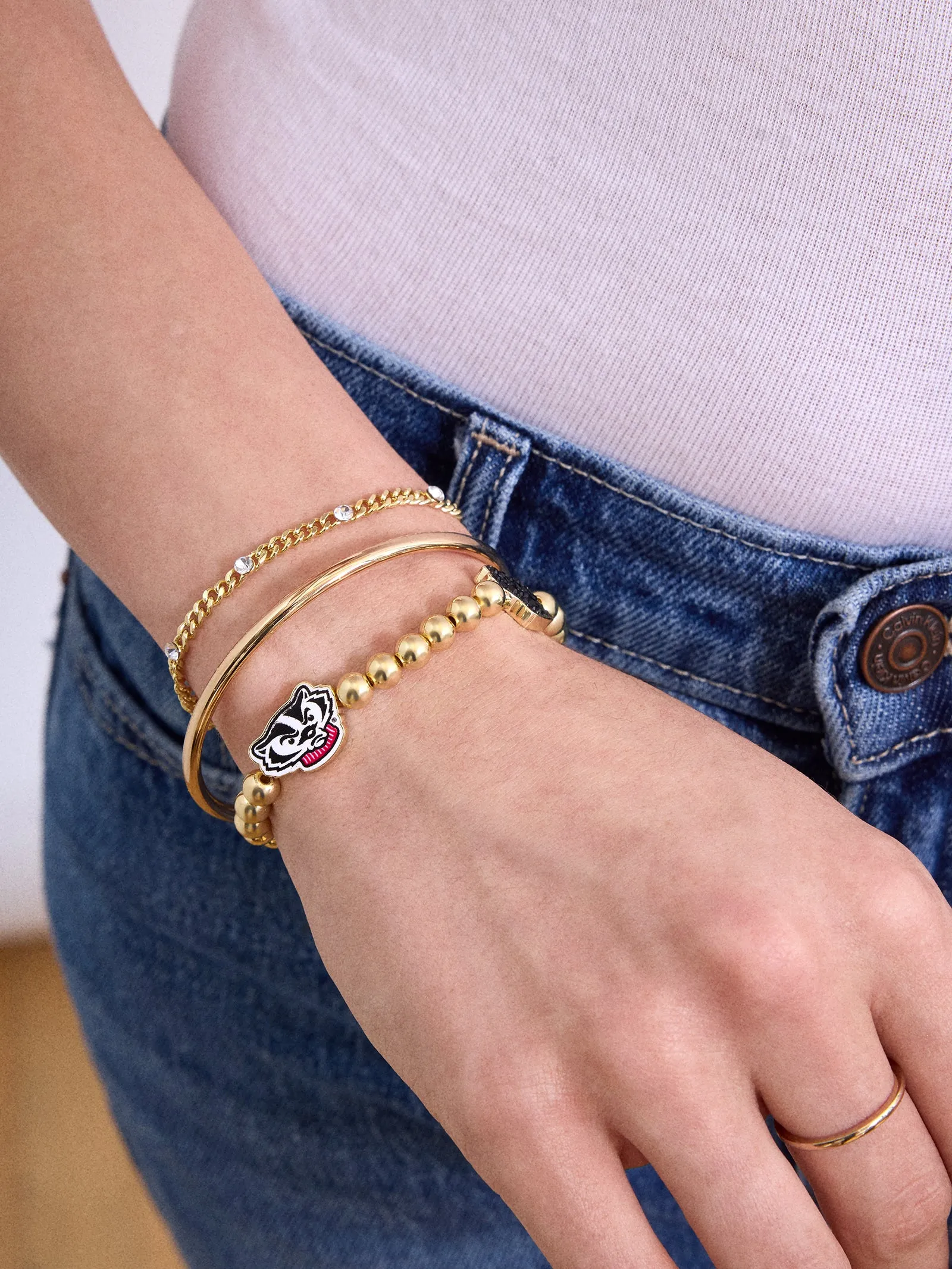 University of Wisconsin Beer Mug Pisa Bracelet - University of Wisconsin sold by BaubleBar product image thumbnail 2