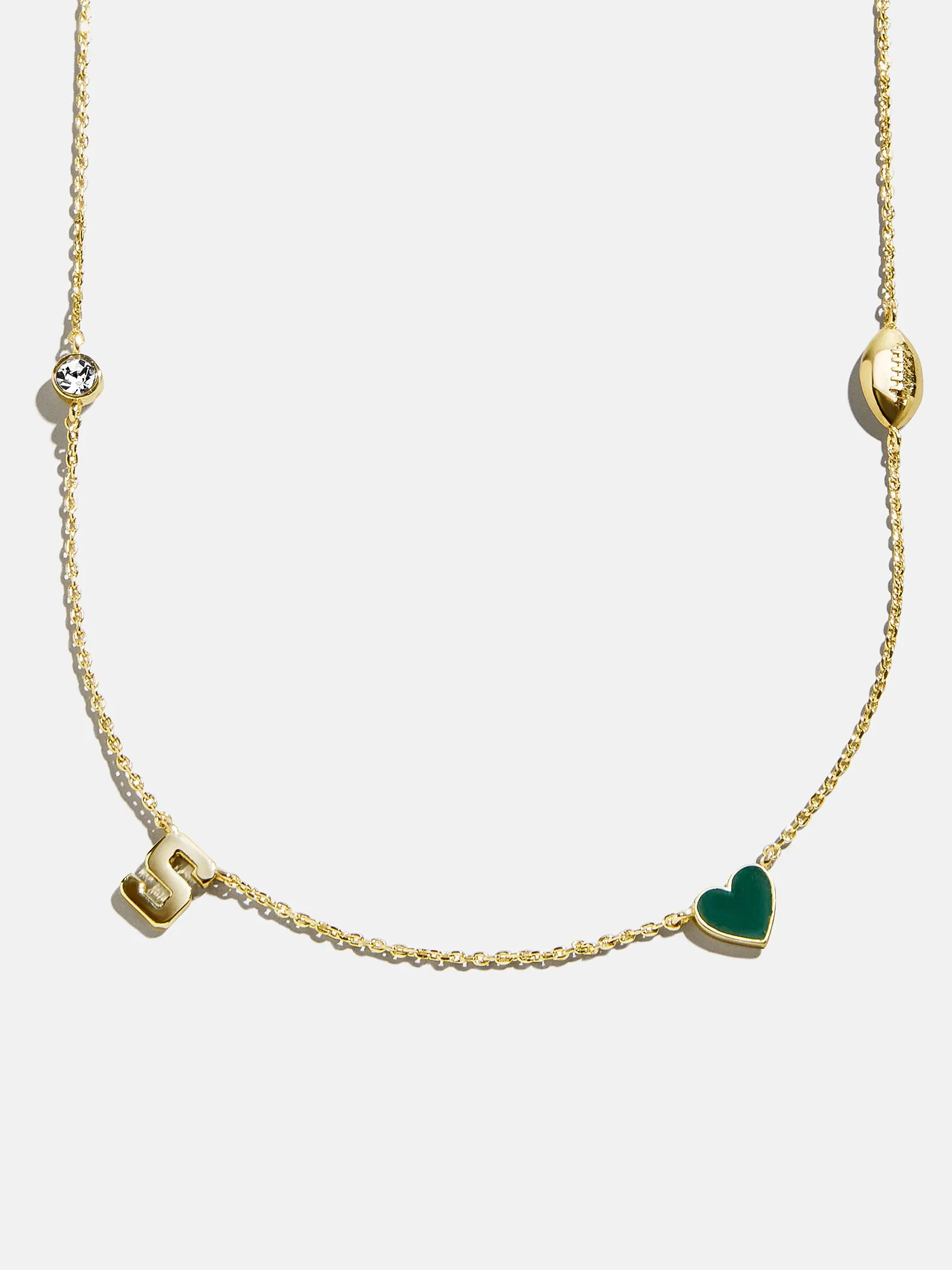 Michigan State University Spaced Charm Necklace - Michigan State University sold by BaubleBar