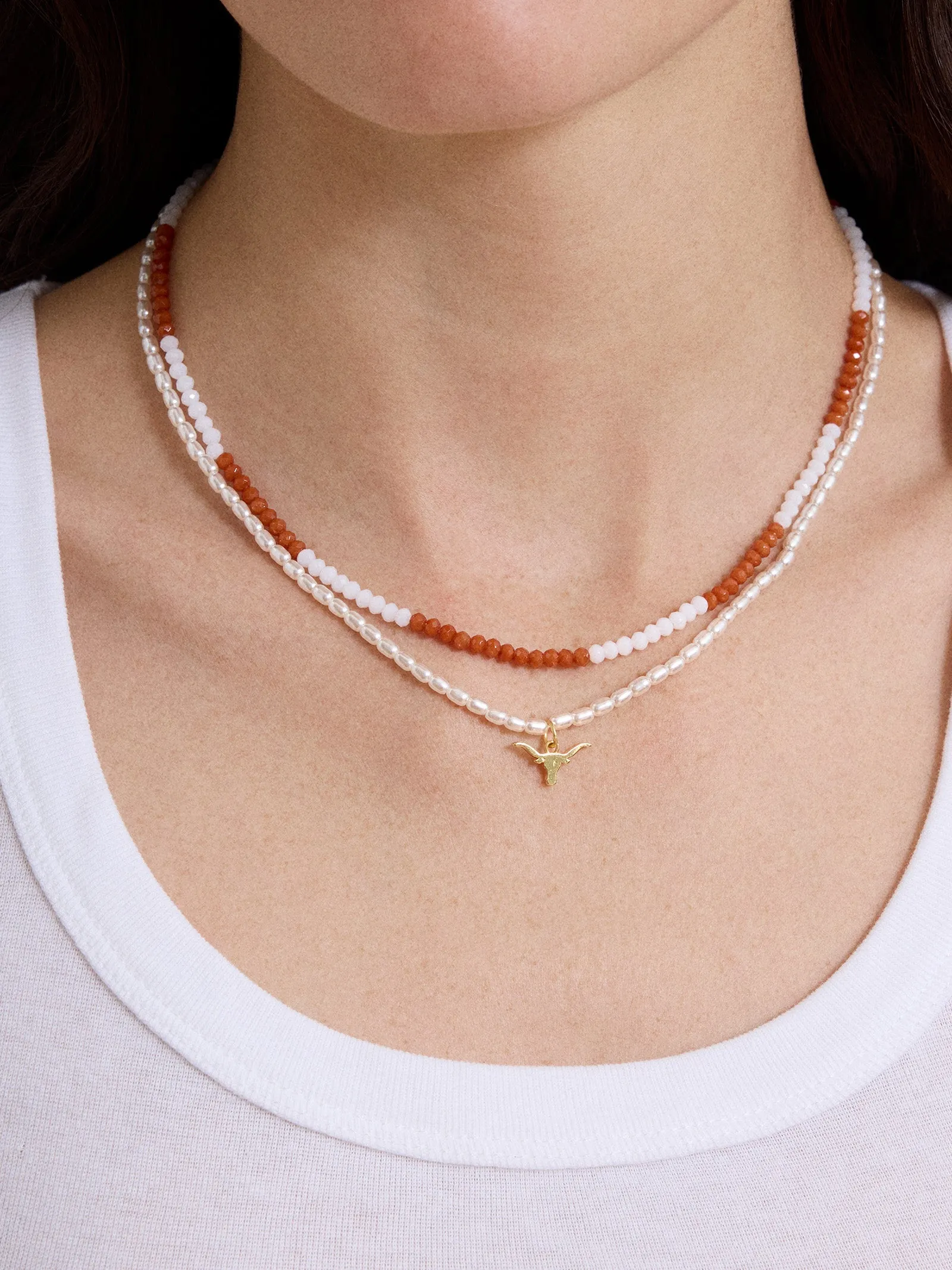 University of Texas at Austin Beaded Logo Necklace Set - University of Texas at Austin sold by BaubleBar product image thumbnail 2
