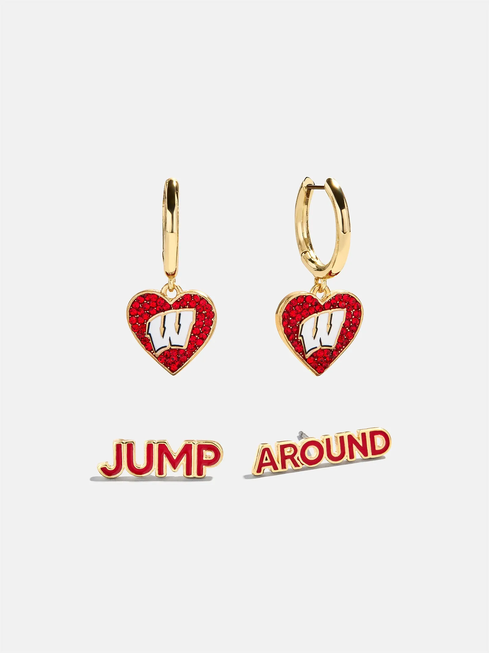 University of Wisconsin Earring Set - University of Wisconsin sold by BaubleBar