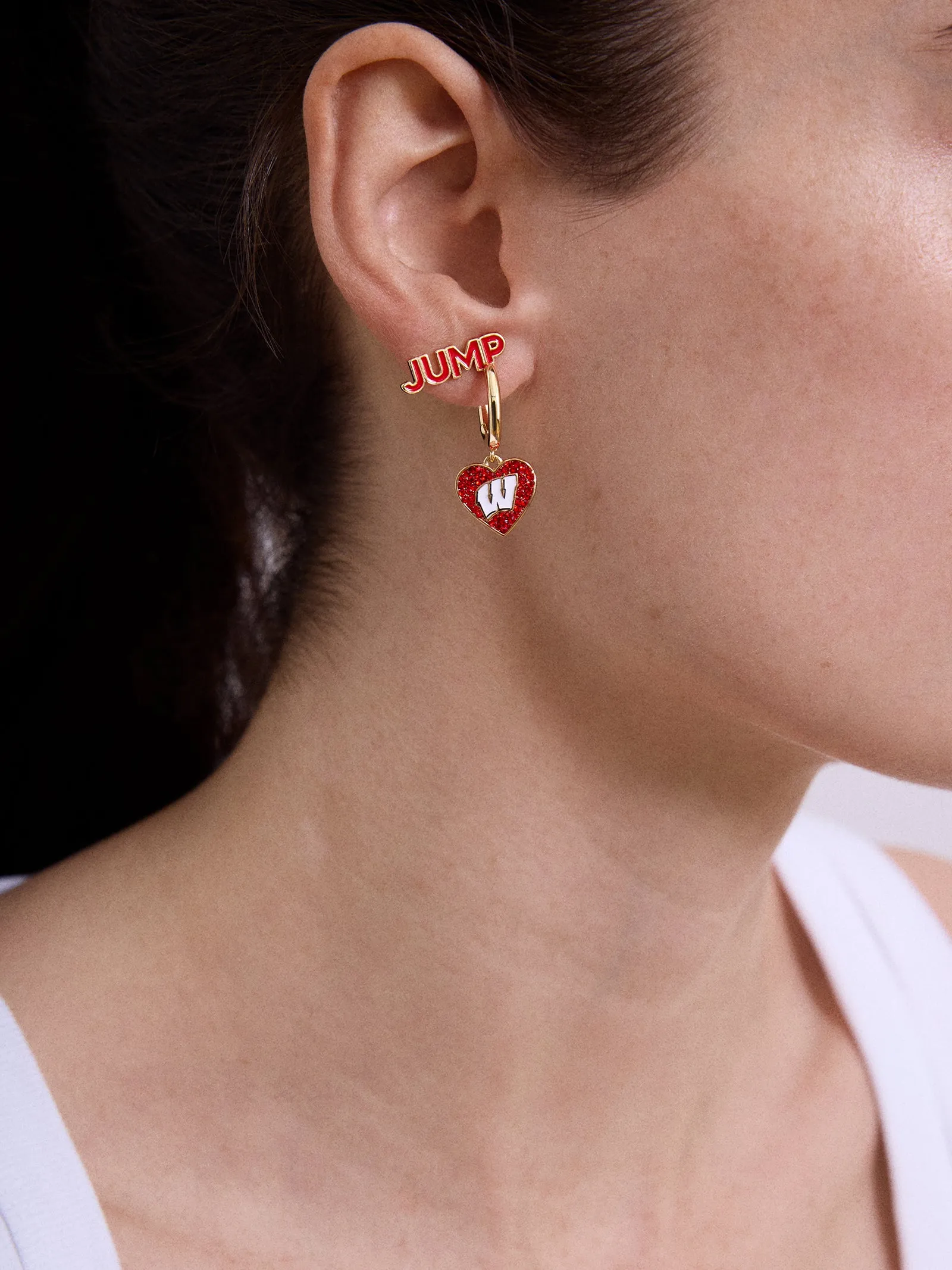 University of Wisconsin Earring Set - University of Wisconsin sold by BaubleBar product image thumbnail 2