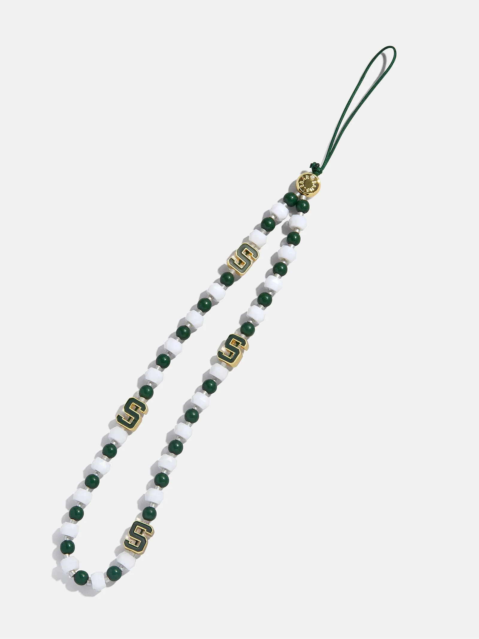 Michigan State University Beaded Phone Charm - Michigan State University sold by BaubleBar