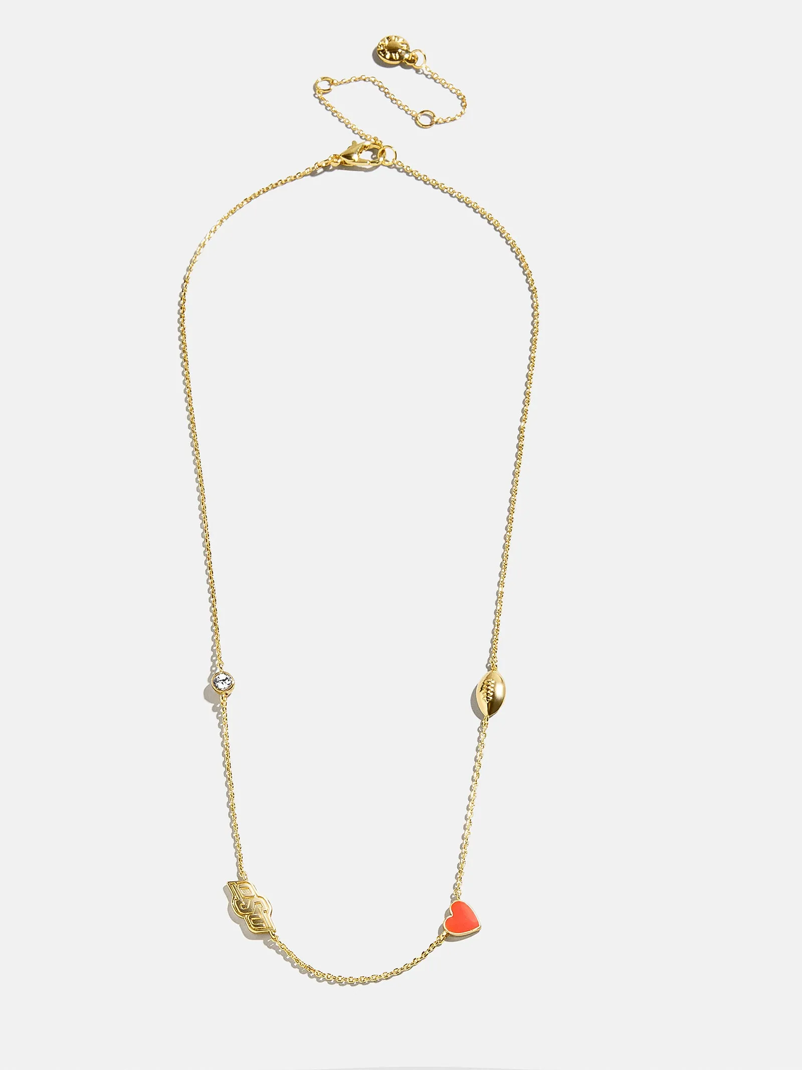 Oklahoma State University Spaced Charm Necklace - Oklahoma State University sold by BaubleBar product image thumbnail 2