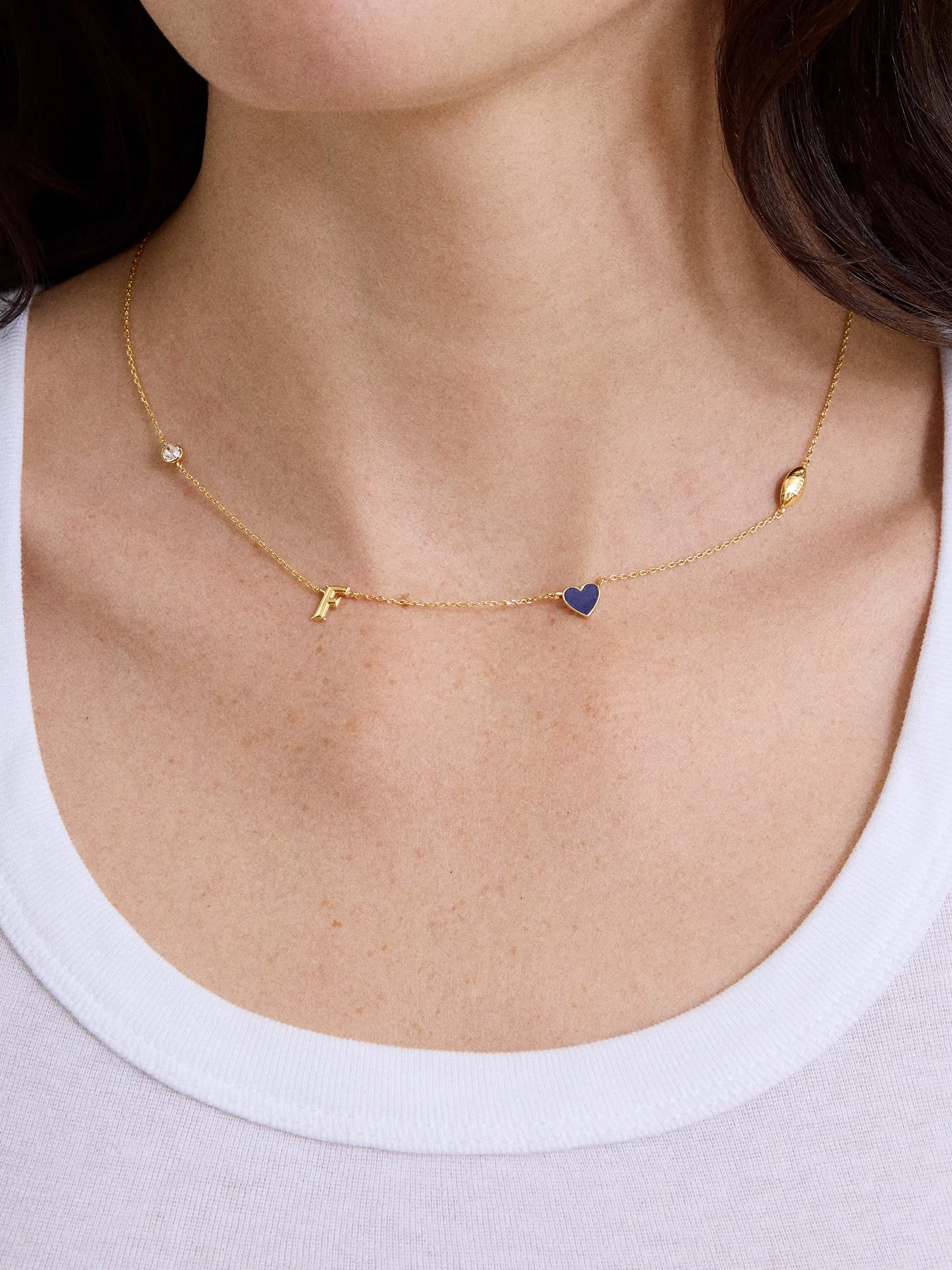 University of Florida Spaced Charm Necklace - University of Florida sold by BaubleBar product image thumbnail 2