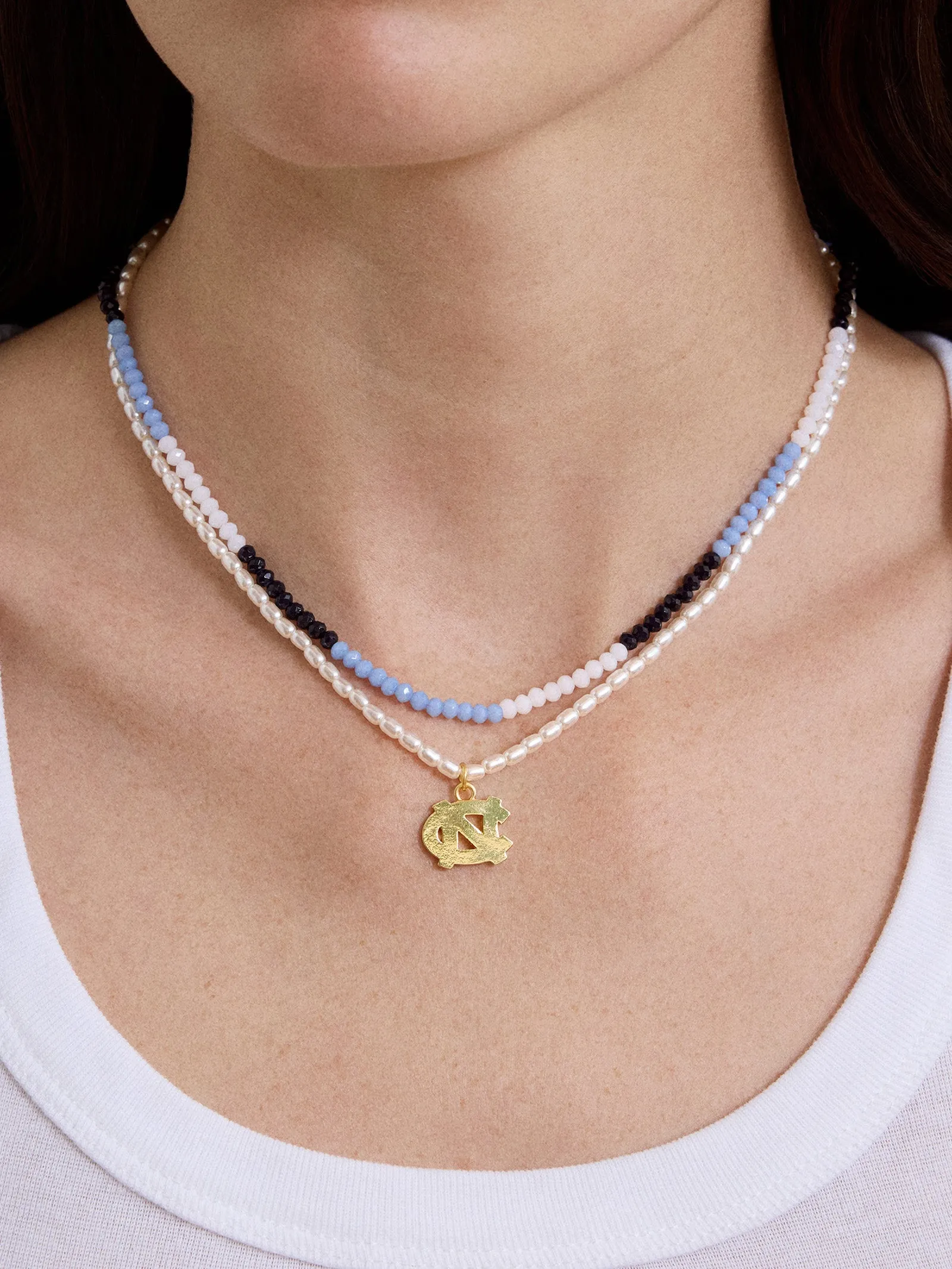 University of North Carolina Beaded Logo Necklace Set - University of North Carolina sold by BaubleBar product image thumbnail 2