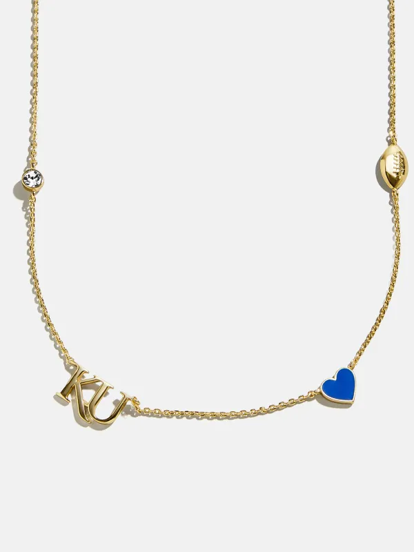 University of Kansas Spaced Charm Necklace - University of Kansas sold by BaubleBar