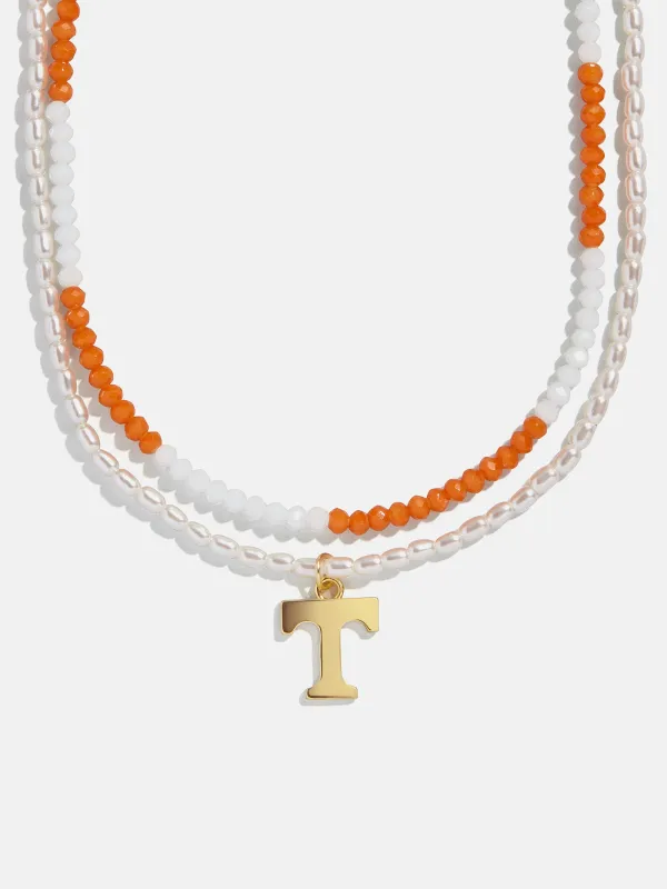 University of Tennessee Beaded Logo Necklace Set - University of Tennessee sold by BaubleBar