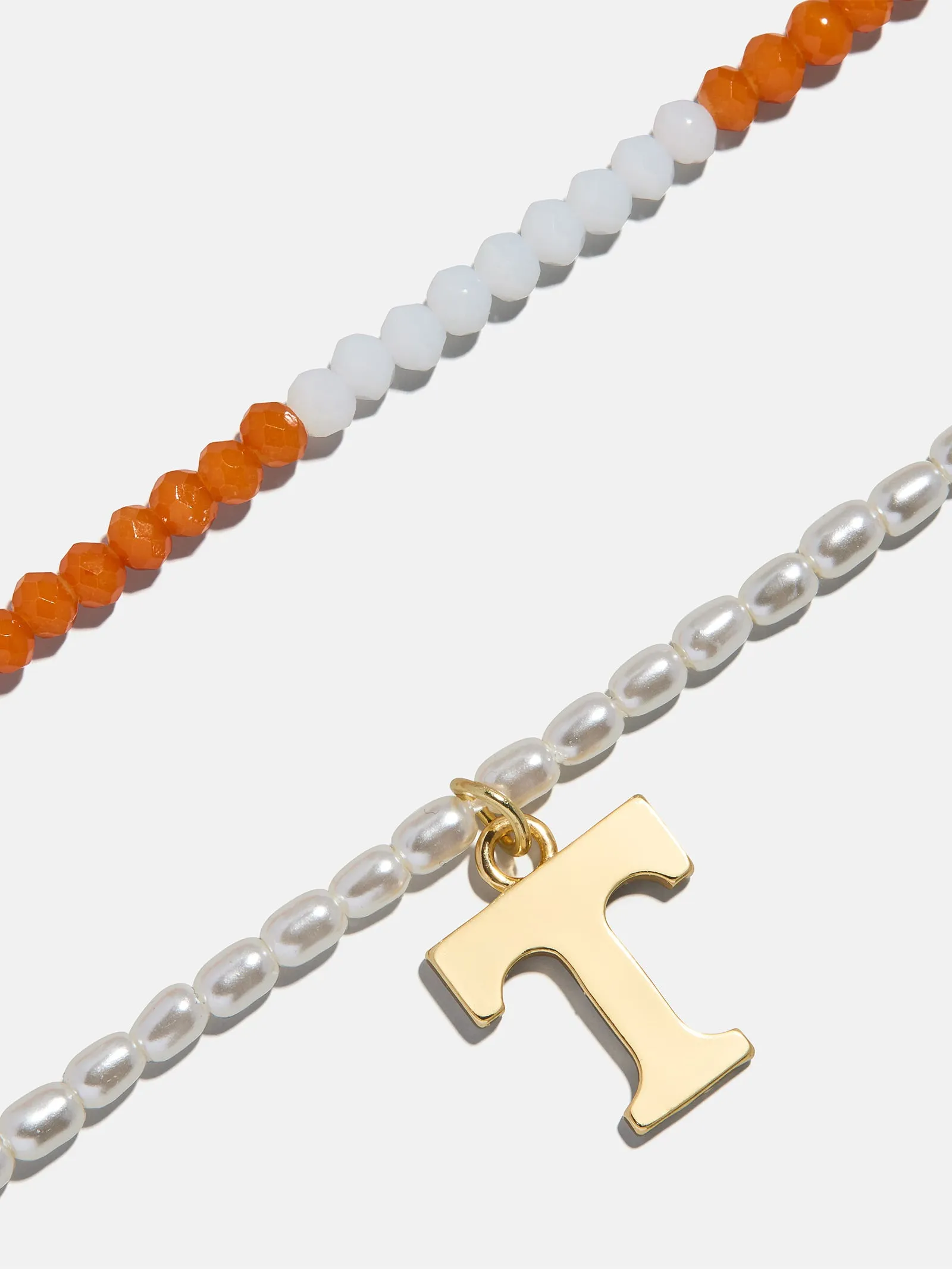 University of Tennessee Beaded Logo Necklace Set - University of Tennessee sold by BaubleBar product image thumbnail 3