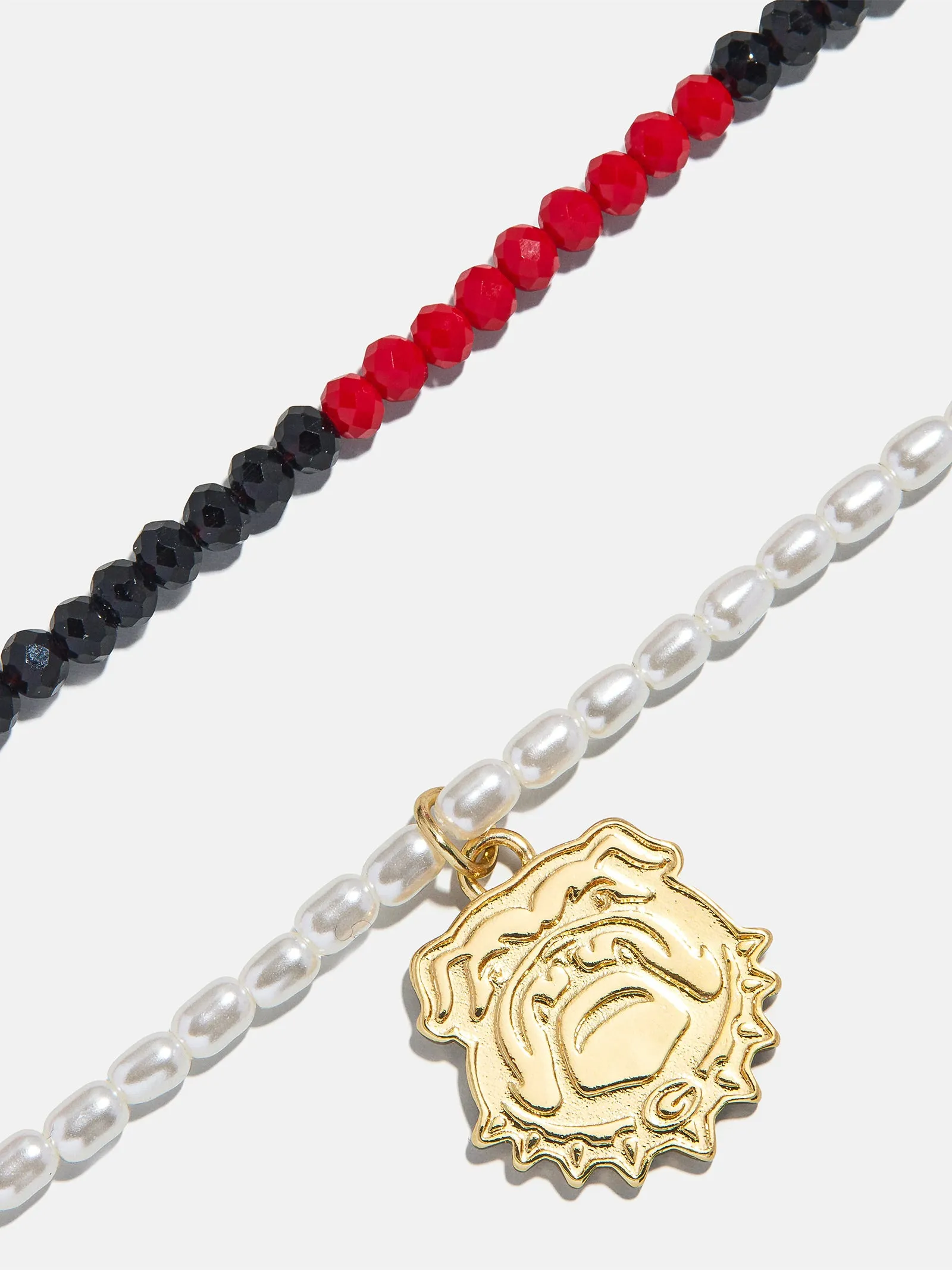 University of Georgia Beaded Logo Necklace Set - University of Georgia sold by BaubleBar product image thumbnail 3