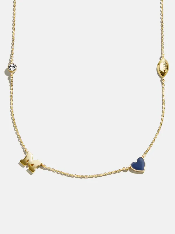 University of Michigan Spaced Charm Necklace - University of Michigan sold by BaubleBar