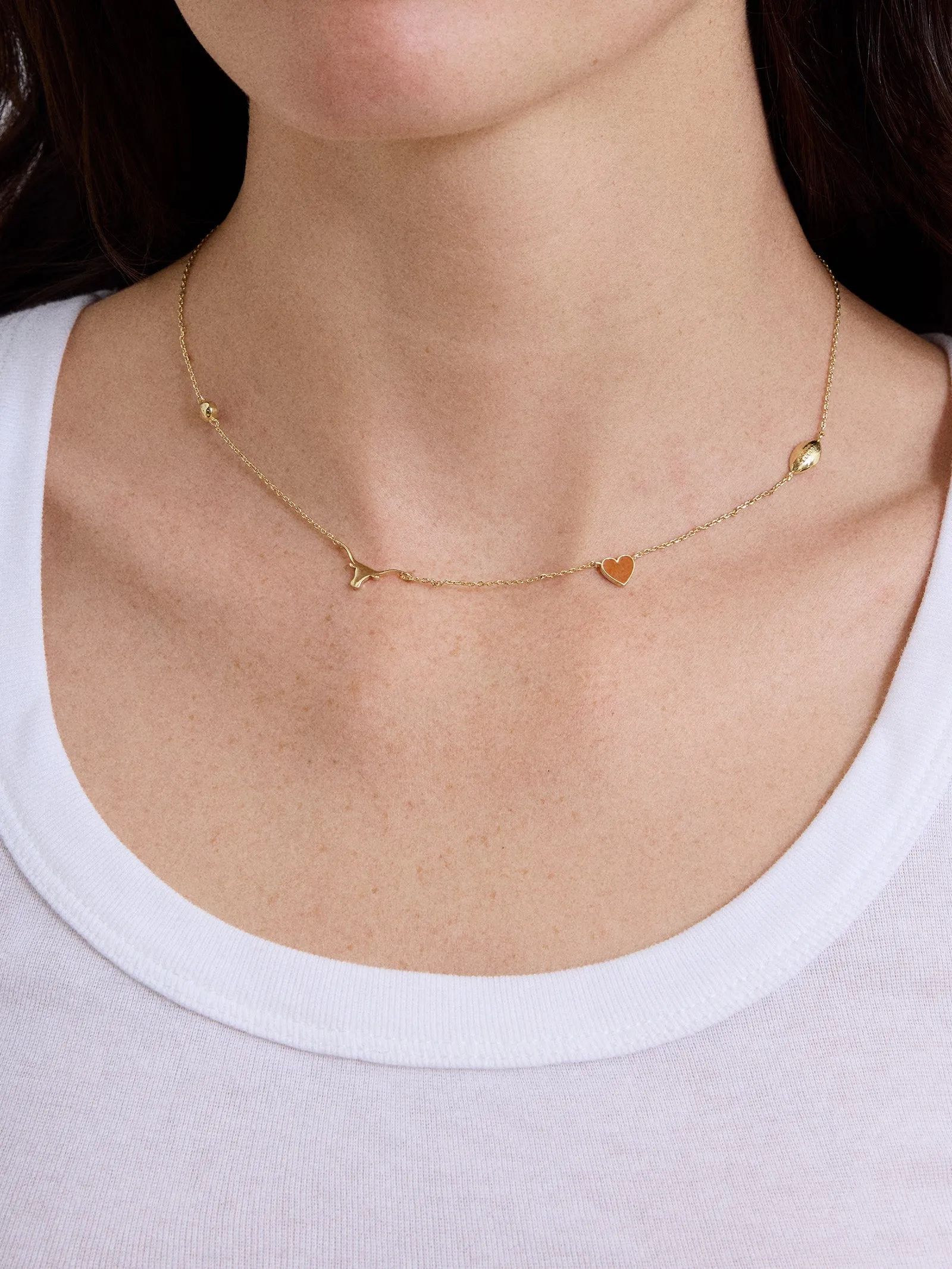 University of Texas at Austin Spaced Charm Necklace - University of Texas at Austin sold by BaubleBar product image thumbnail 2