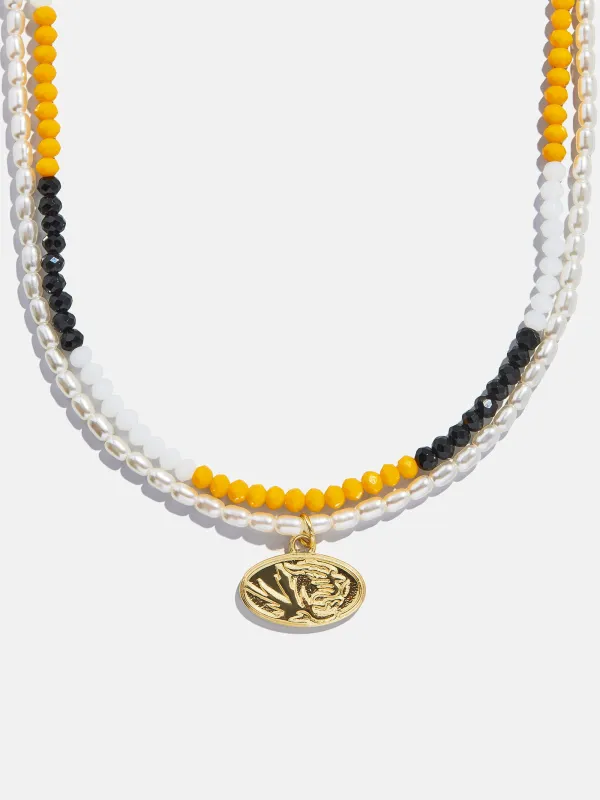 University of Missouri Beaded Logo Necklace Set - University of Missouri sold by BaubleBar